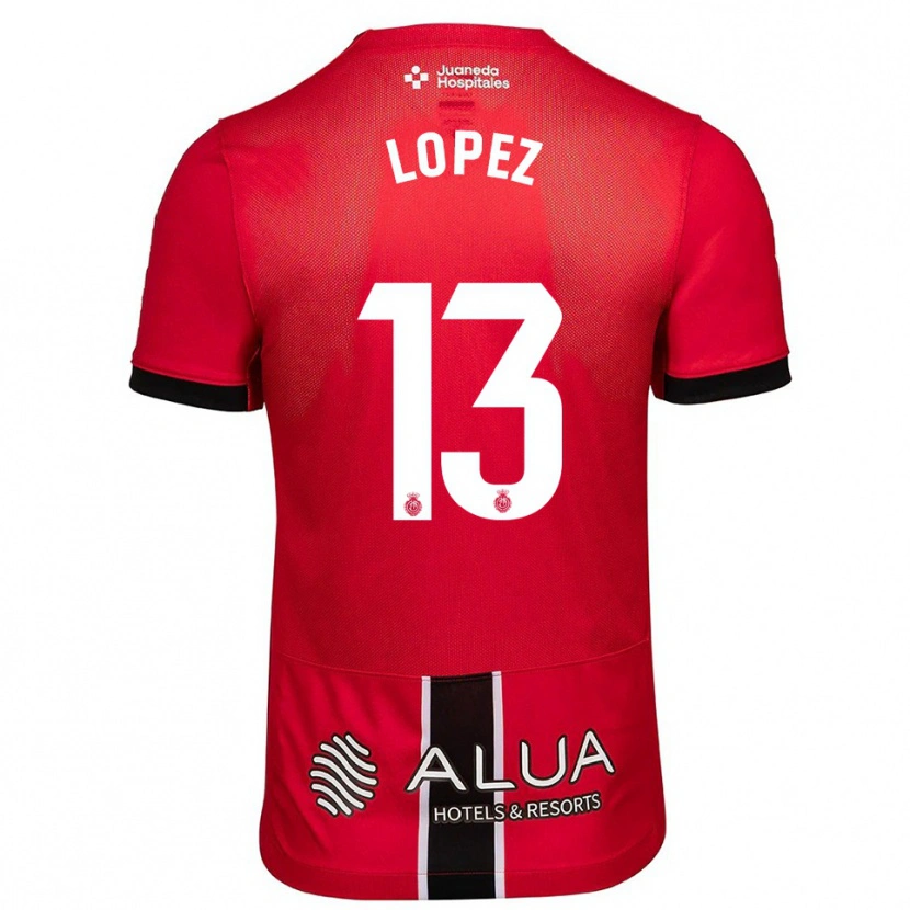 Danxen Damen Iván López #13 Rot Schwarz Heimtrikot Trikot 2025/26 T-Shirt Schweiz