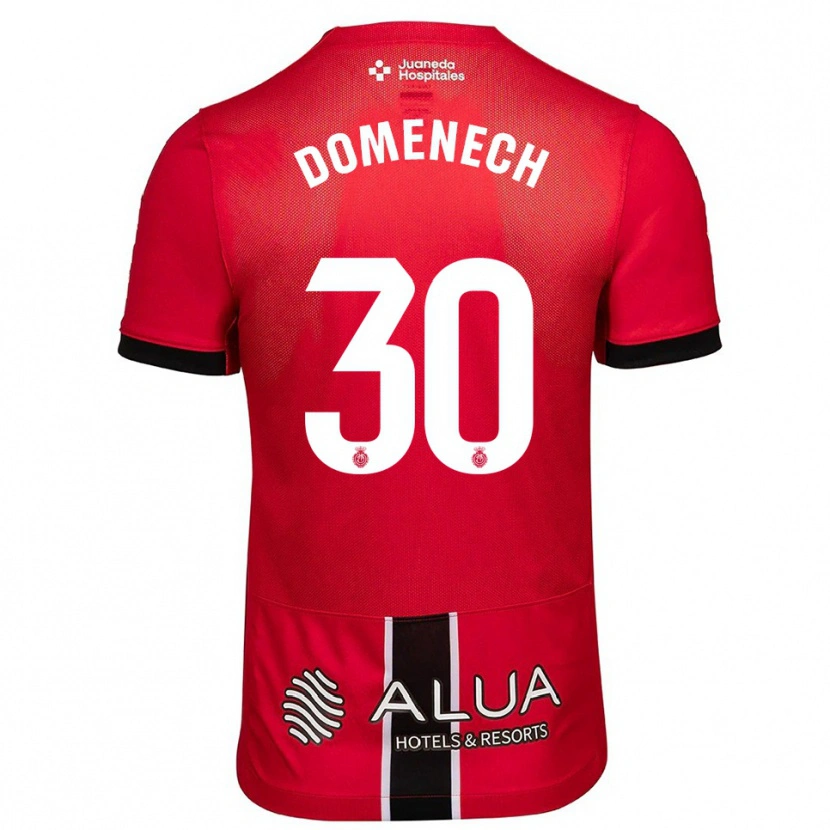 Danxen Damen Marc Domènech #30 Rot Schwarz Heimtrikot Trikot 2025/26 T-Shirt Schweiz