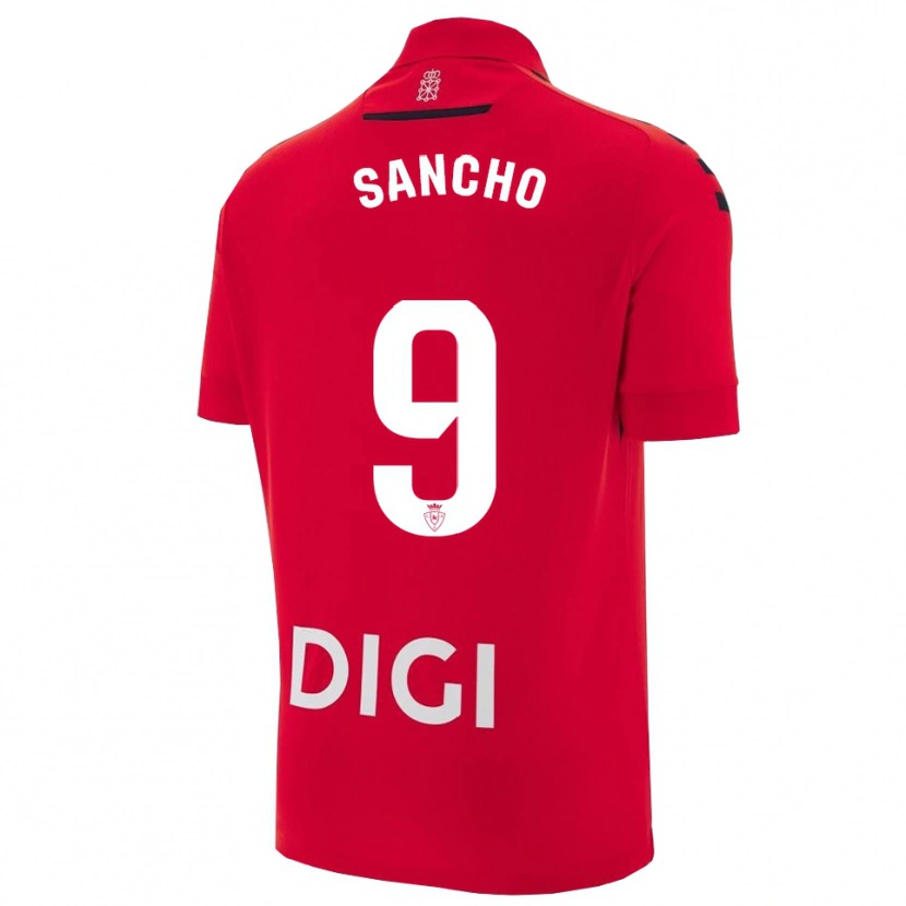 Danxen Damen Dani Sancho #9 Rot Schwarz Heimtrikot Trikot 2025/26 T-Shirt Schweiz