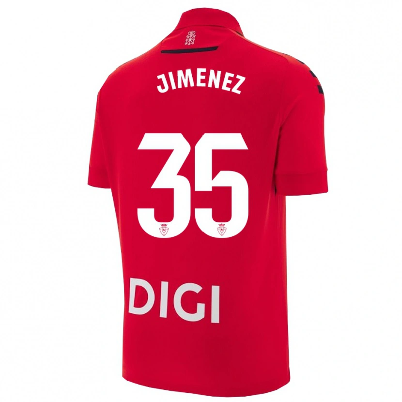 Danxen Damen Álex Jimenez #35 Rot Schwarz Heimtrikot Trikot 2025/26 T-Shirt Schweiz