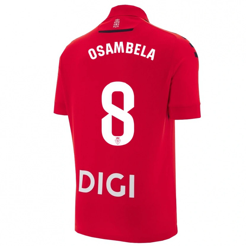 Danxen Damen Asier Osambela #8 Rot Schwarz Heimtrikot Trikot 2025/26 T-Shirt Schweiz