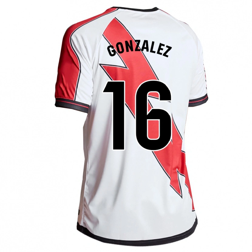 Danxen Damen Aitor González #16 Weiß Rot Heimtrikot Trikot 2025/26 T-Shirt Schweiz