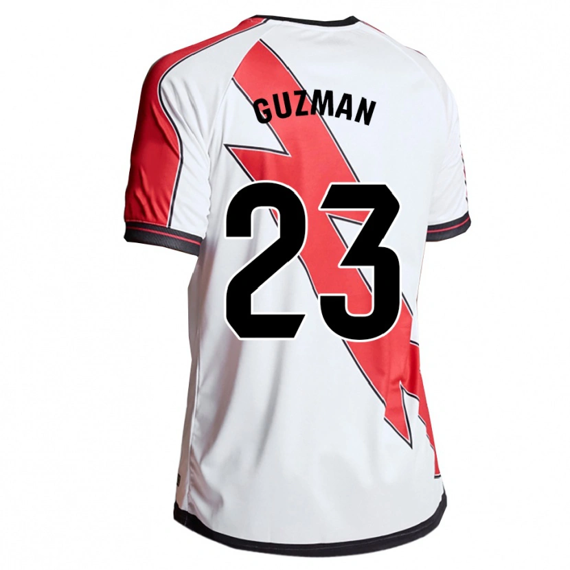 Danxen Damen Miguel Guzmán #23 Weiß Rot Heimtrikot Trikot 2025/26 T-Shirt Schweiz