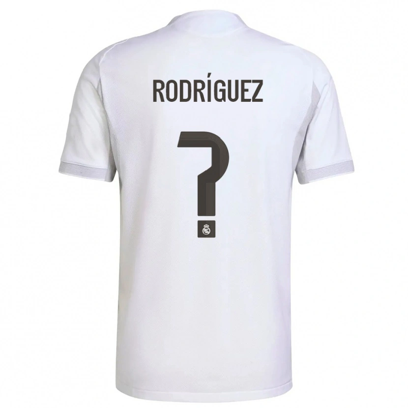 Danxen Damen Álvaro Rodríguez #0 Weiß Gelb Heimtrikot Trikot 2025/26 T-Shirt Schweiz