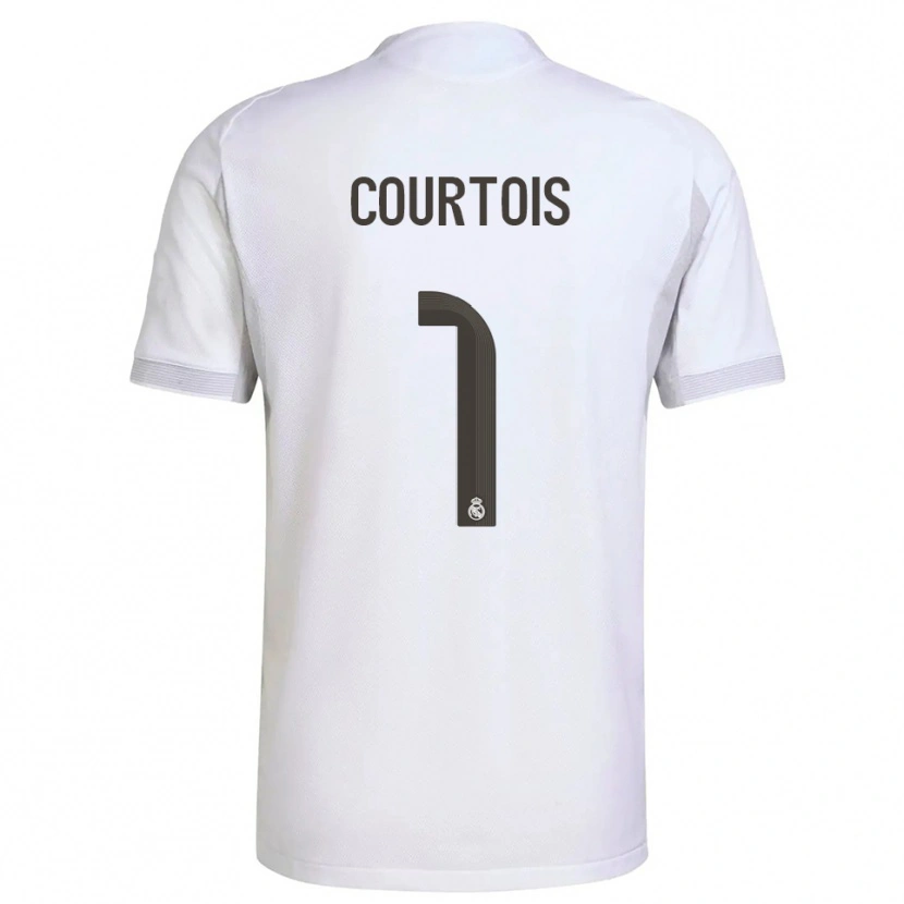 Danxen Damen Thibaut Courtois #1 Weiß Gelb Heimtrikot Trikot 2025/26 T-Shirt Schweiz