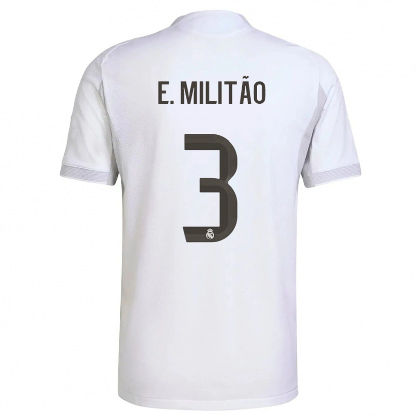 Danxen Damen Éder Militão #3 Weiß Gelb Heimtrikot Trikot 2025/26 T-Shirt Schweiz