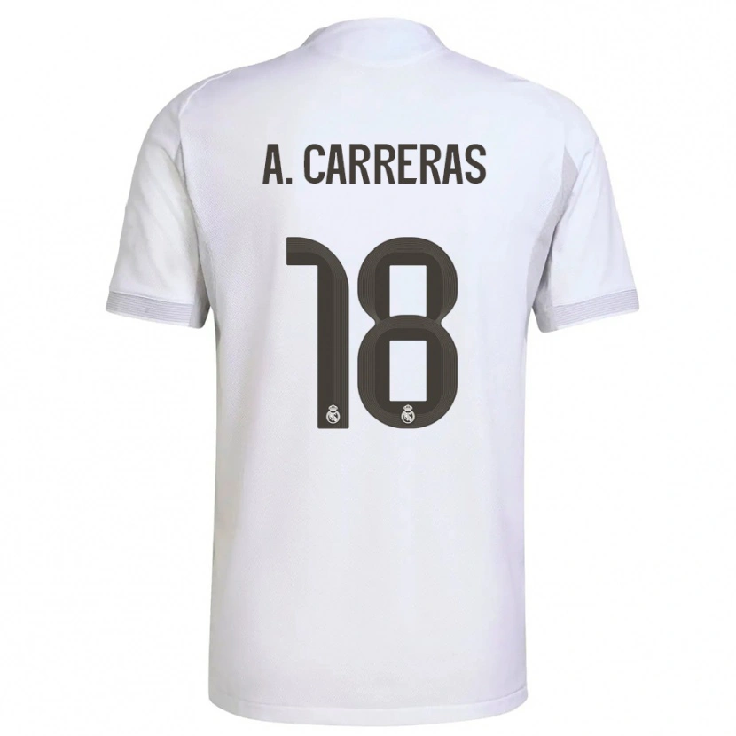 Danxen Damen Álvaro Carreras #18 Weiß Gelb Heimtrikot Trikot 2025/26 T-Shirt Schweiz