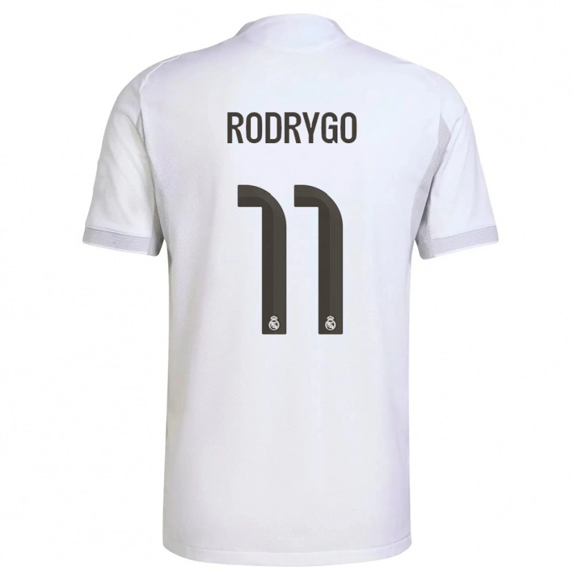 Danxen Damen Rodrygo #11 Weiß Gelb Heimtrikot Trikot 2025/26 T-Shirt Schweiz