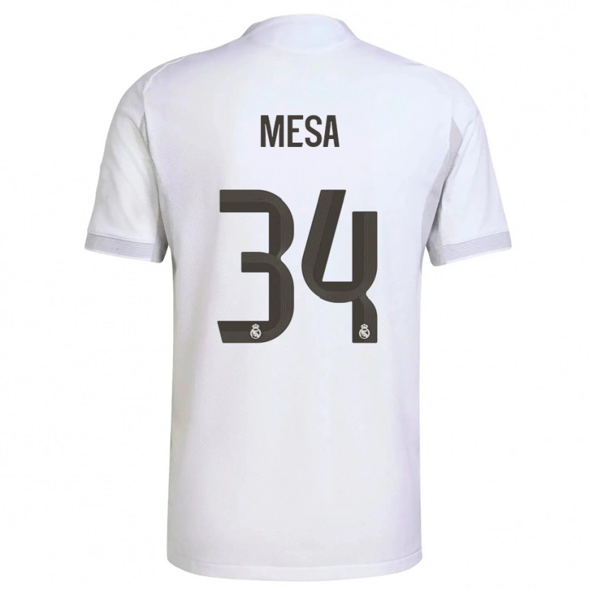 Danxen Damen Óscar Mesa #34 Weiß Gelb Heimtrikot Trikot 2025/26 T-Shirt Schweiz
