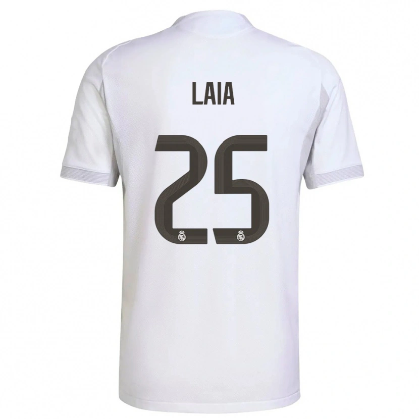 Danxen Damen Laia López De La Morena #25 Weiß Gelb Heimtrikot Trikot 2025/26 T-Shirt Schweiz