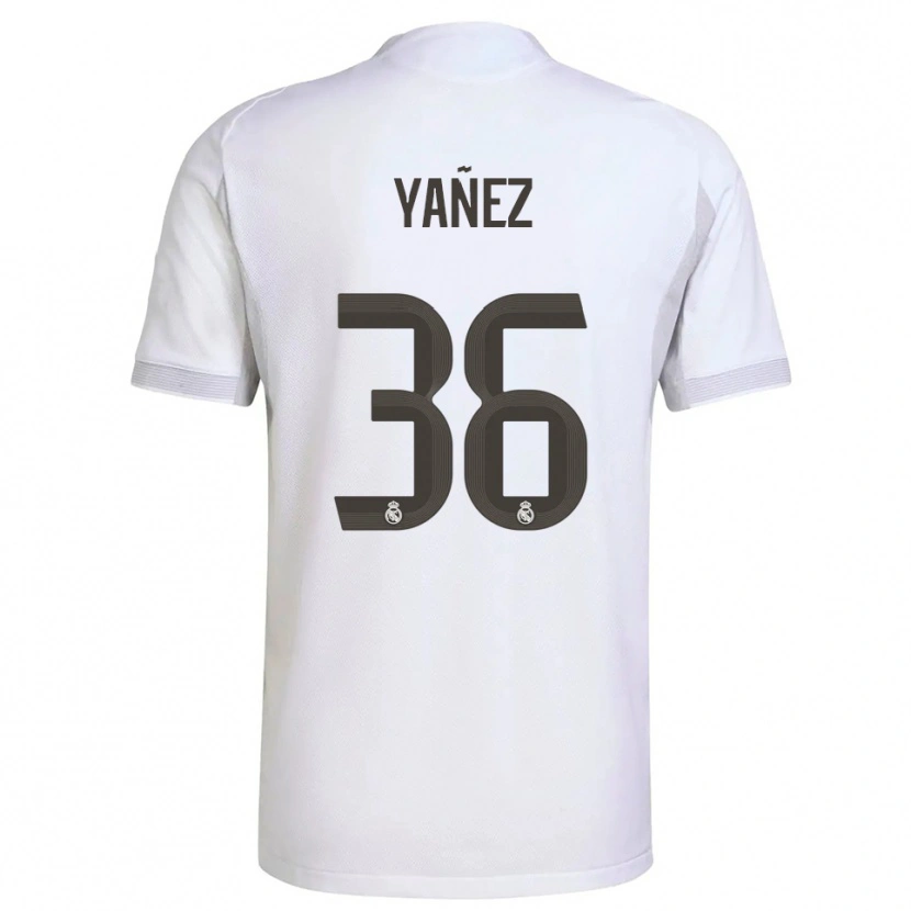 Danxen Damen Daniel Yáñez #36 Weiß Gelb Heimtrikot Trikot 2025/26 T-Shirt Schweiz
