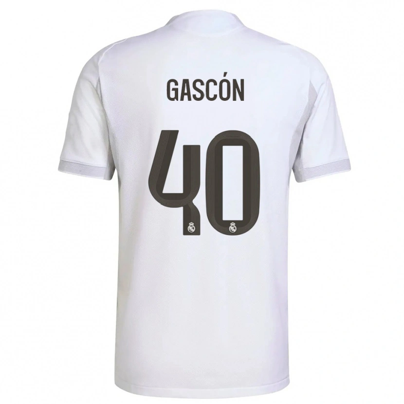 Danxen Damen Ignacio Gascón #40 Weiß Gelb Heimtrikot Trikot 2025/26 T-Shirt Schweiz