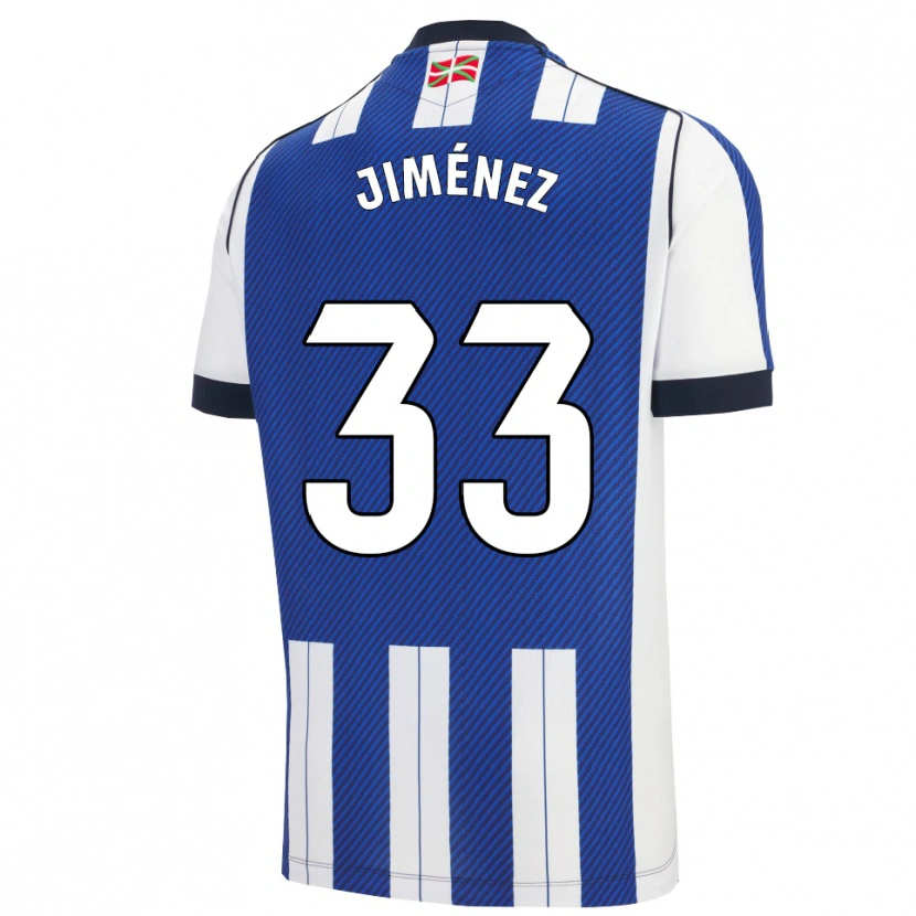 Danxen Damen Javier Jiménez #33 Blau Weiß Heimtrikot Trikot 2025/26 T-Shirt Schweiz