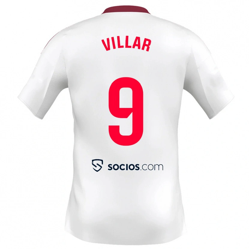 Danxen Damen Iker Villar #9 Weiß Rot Heimtrikot Trikot 2025/26 T-Shirt Schweiz