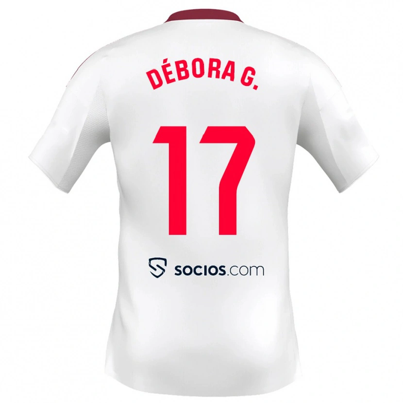 Danxen Damen Débora García Mateo #17 Weiß Rot Heimtrikot Trikot 2025/26 T-Shirt Schweiz