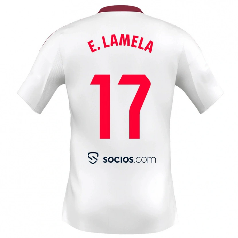 Danxen Damen Erik Lamela #17 Weiß Rot Heimtrikot Trikot 2025/26 T-Shirt Schweiz
