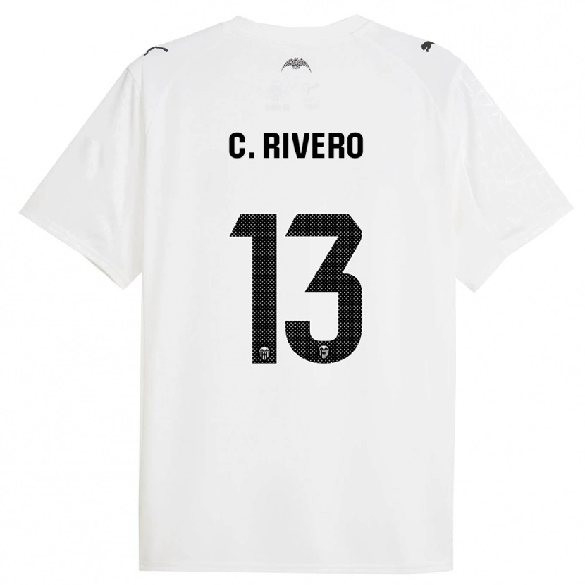 Danxen Damen Cristian Rivero #13 Weiß Schwarz Heimtrikot Trikot 2025/26 T-Shirt Schweiz