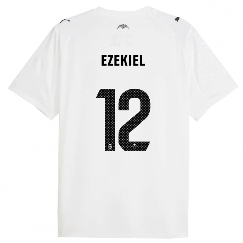 Danxen Damen Ezekiel Montunrayo #12 Weiß Schwarz Heimtrikot Trikot 2025/26 T-Shirt Schweiz