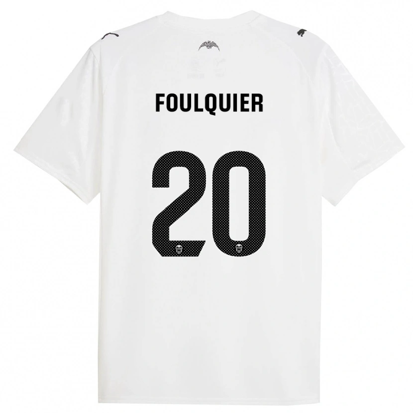 Danxen Damen Dimitri Foulquier #20 Weiß Schwarz Heimtrikot Trikot 2025/26 T-Shirt Schweiz