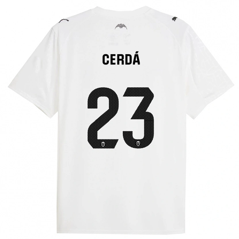 Danxen Damen Alex Cerdá #23 Weiß Schwarz Heimtrikot Trikot 2025/26 T-Shirt Schweiz