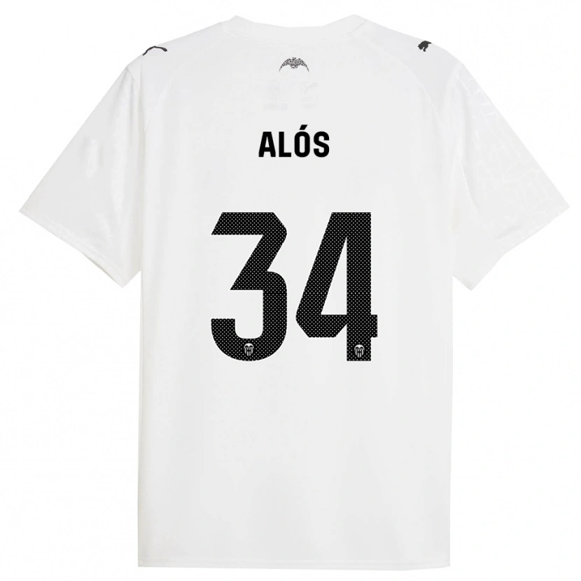 Danxen Damen Carlos Alós #34 Weiß Schwarz Heimtrikot Trikot 2025/26 T-Shirt Schweiz