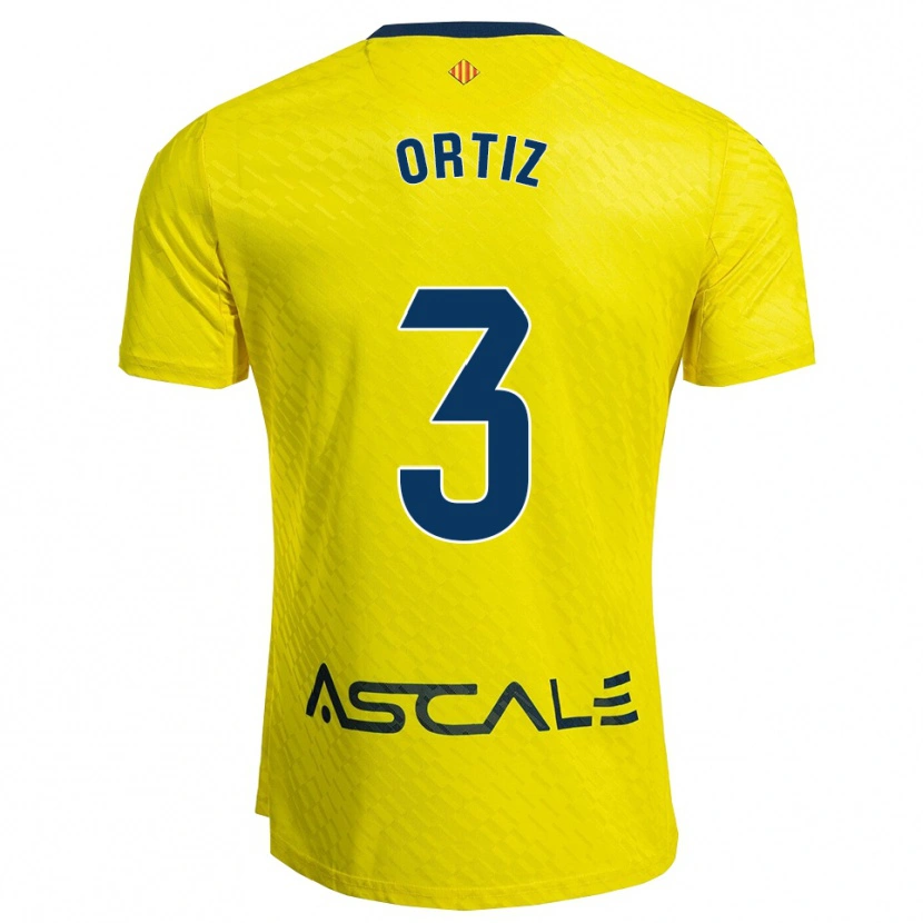 Danxen Damen Eneko Ortiz #3 Gelb Marine Heimtrikot Trikot 2025/26 T-Shirt Schweiz