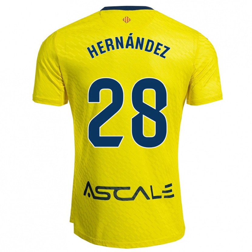 Danxen Damen Gerard Hernández #28 Gelb Marine Heimtrikot Trikot 2025/26 T-Shirt Schweiz