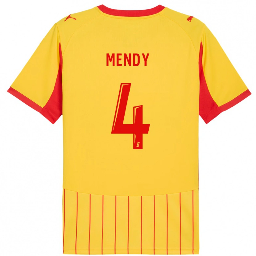 Danxen Damen Ellijah Mendy #4 Gelb Rot Heimtrikot Trikot 2025/26 T-Shirt Schweiz