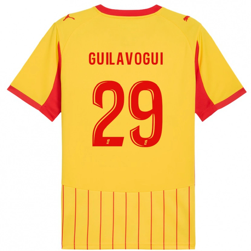 Danxen Damen Morgan Guilavogui #29 Gelb Rot Heimtrikot Trikot 2025/26 T-Shirt Schweiz
