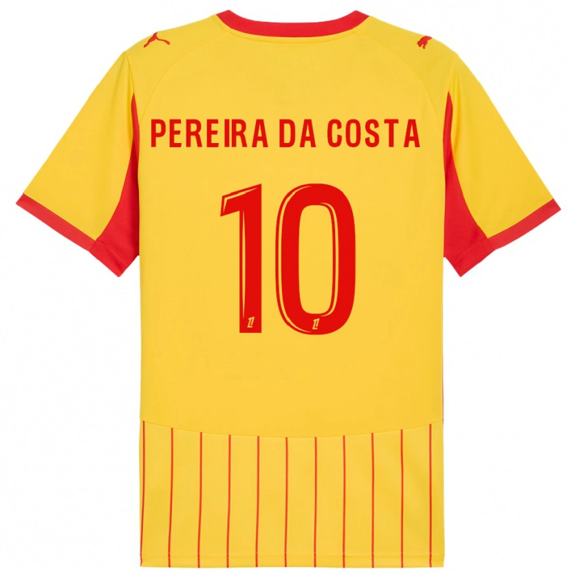 Danxen Damen David Pereira Da Costa #10 Gelb Rot Heimtrikot Trikot 2025/26 T-Shirt Schweiz