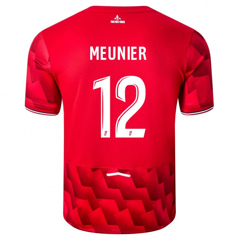 Danxen Damen Thomas Meunier #12 Rot Weiß Heimtrikot Trikot 2025/26 T-Shirt Schweiz