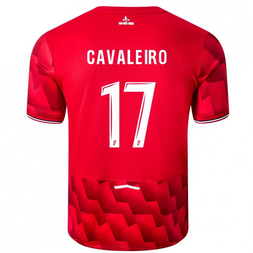 Danxen Damen Ivan Cavaleiro #17 Rot Weiß Heimtrikot Trikot 2025/26 T-Shirt Schweiz