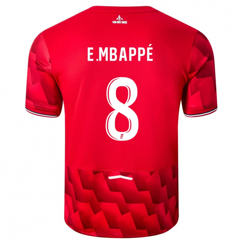 Danxen Damen Ethan Mbappé #8 Rot Weiß Heimtrikot Trikot 2025/26 T-Shirt Schweiz
