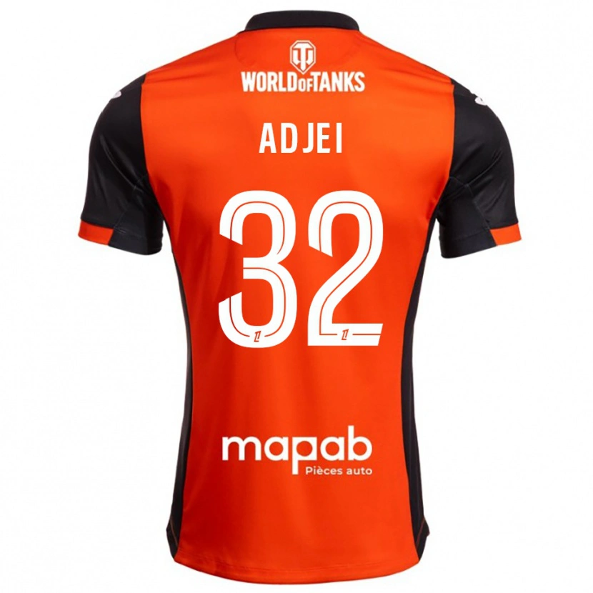 Danxen Damen Nathaniel Adjei #32 Schwarz Orange Heimtrikot Trikot 2025/26 T-Shirt Schweiz