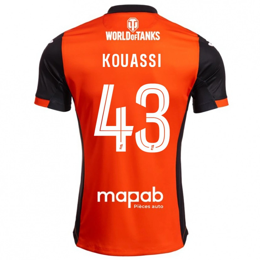 Danxen Damen Arsène Kouassi #43 Schwarz Orange Heimtrikot Trikot 2025/26 T-Shirt Schweiz