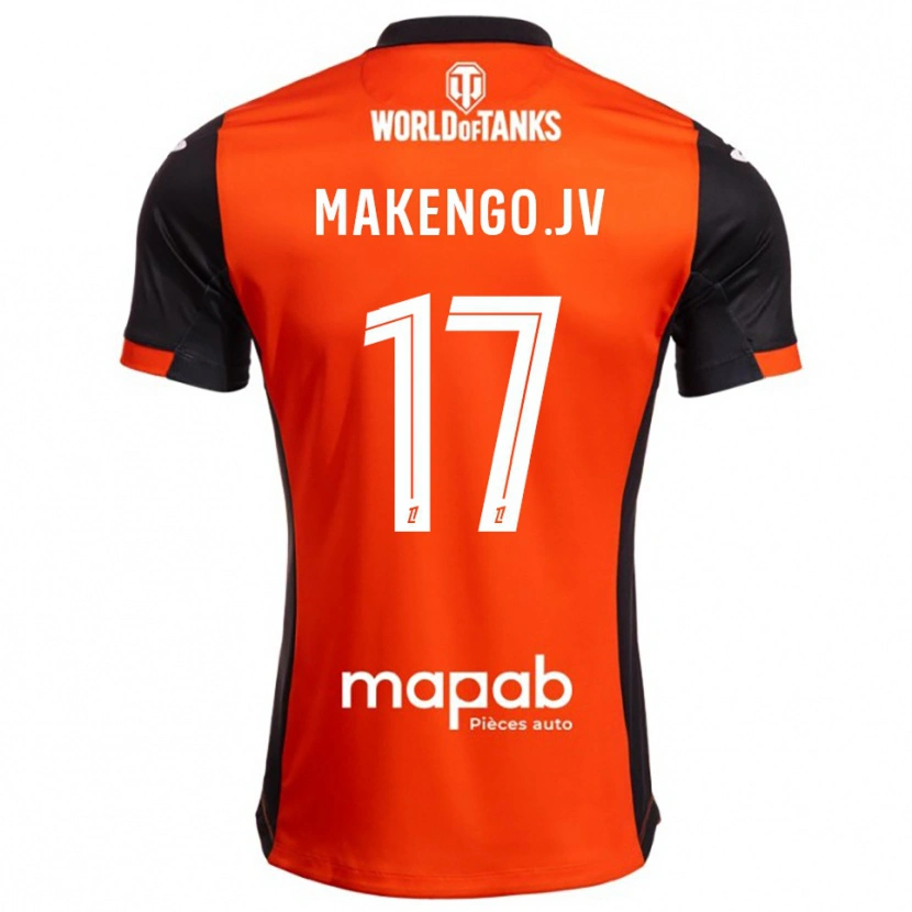 Danxen Damen Jean-Victor Makengo #17 Schwarz Orange Heimtrikot Trikot 2025/26 T-Shirt Schweiz