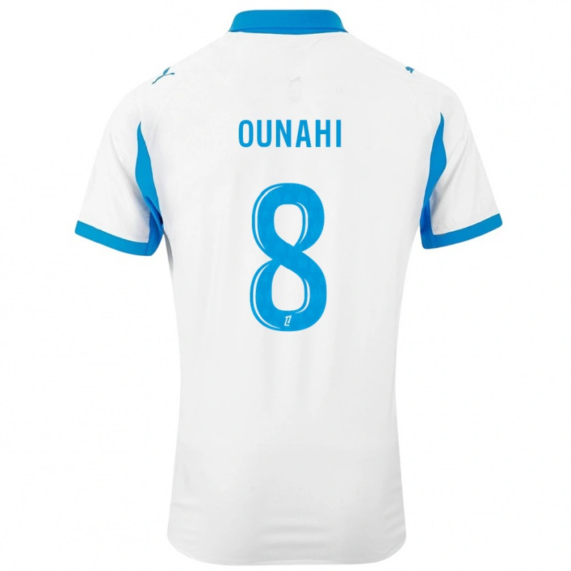 Danxen Damen Azzedine Ounahi #8 Weiß Himmelblau Heimtrikot Trikot 2025/26 T-Shirt Schweiz