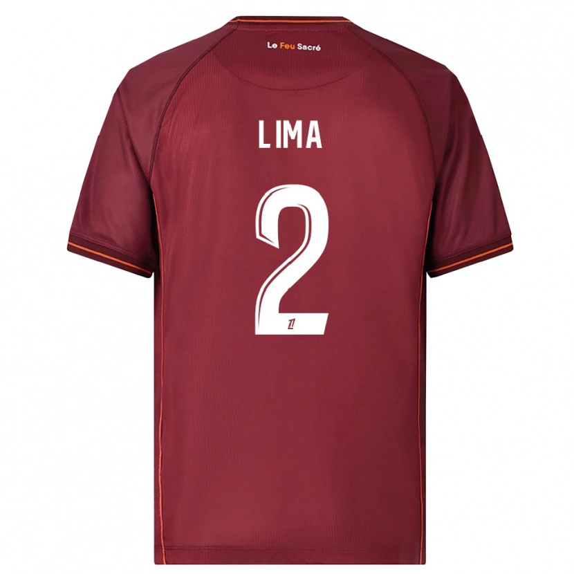 Danxen Damen Edson Lima #2 Burgunderrot Weiß Heimtrikot Trikot 2025/26 T-Shirt Schweiz