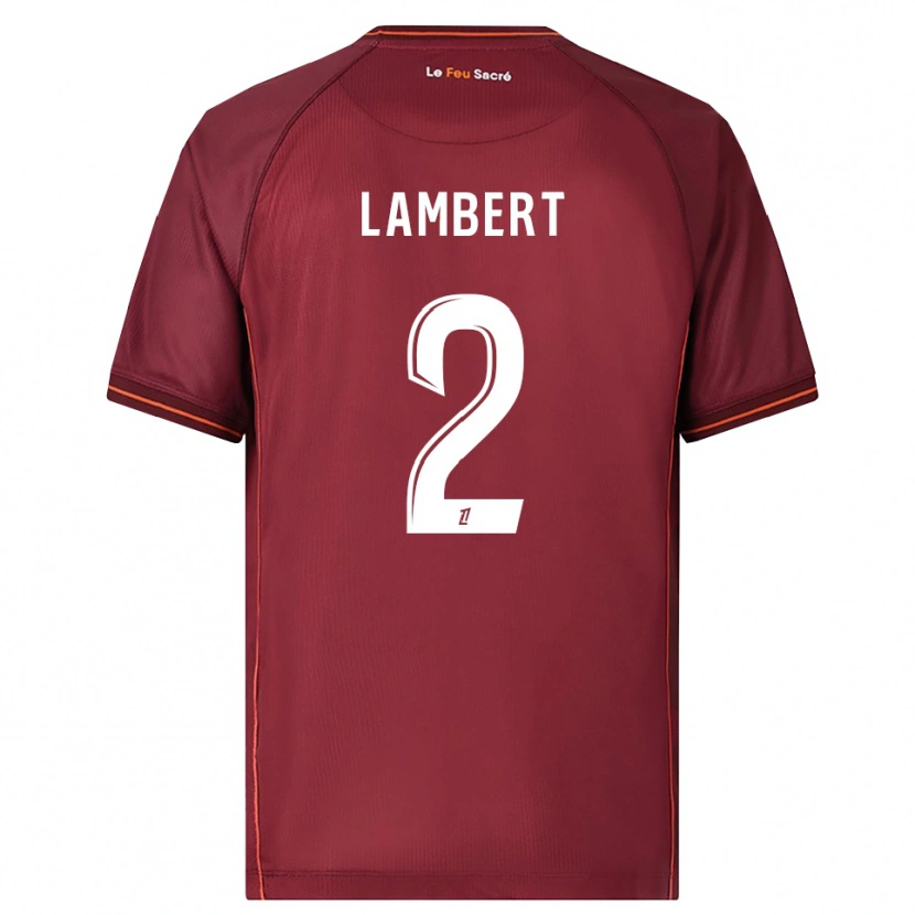 Danxen Damen Anaïs Lambert #2 Burgunderrot Weiß Heimtrikot Trikot 2025/26 T-Shirt Schweiz
