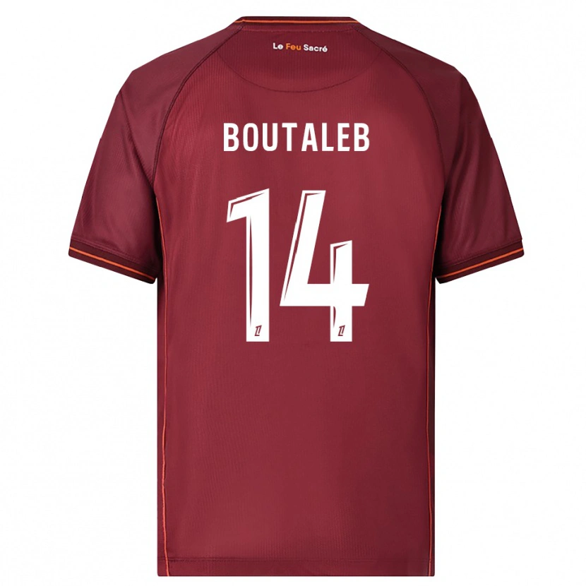 Danxen Damen Inès Boutaleb #14 Burgunderrot Weiß Heimtrikot Trikot 2025/26 T-Shirt Schweiz