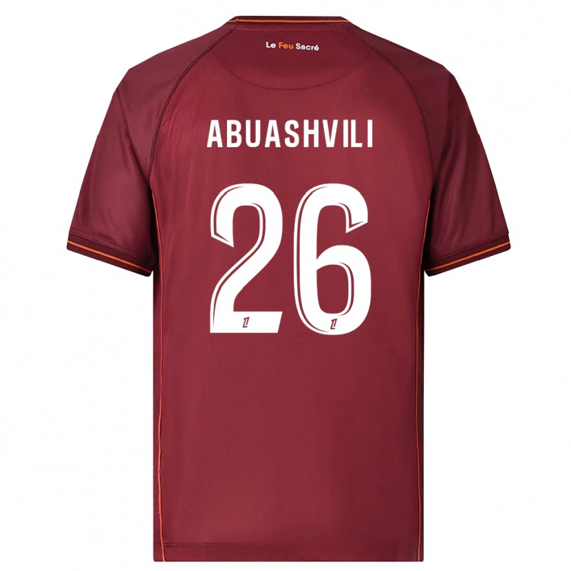 Danxen Damen Giorgi Abuashvili #26 Burgunderrot Weiß Heimtrikot Trikot 2025/26 T-Shirt Schweiz