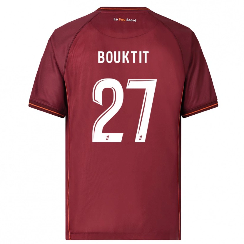 Danxen Damen Assia Bouktit #27 Burgunderrot Weiß Heimtrikot Trikot 2025/26 T-Shirt Schweiz