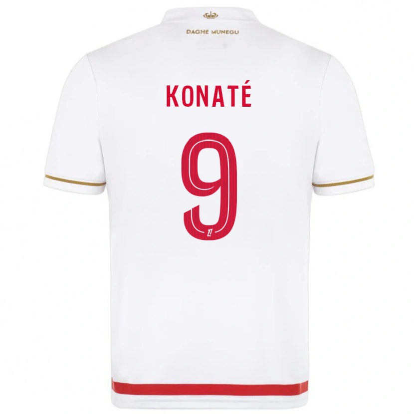 Danxen Damen Oumar Konaté #9 Rot Weiß Heimtrikot Trikot 2025/26 T-Shirt Schweiz