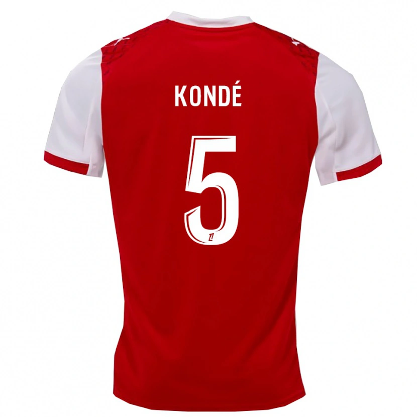 Danxen Damen Jean-Charles Kondé #5 Rot Weiß Heimtrikot Trikot 2025/26 T-Shirt Schweiz