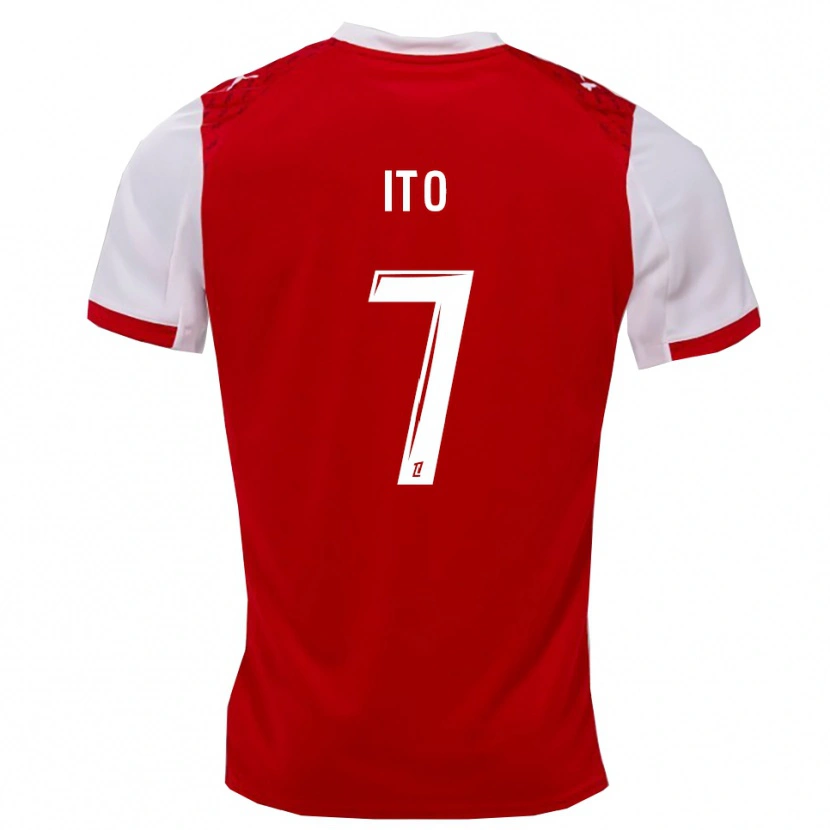 Danxen Damen Junya Ito #7 Rot Weiß Heimtrikot Trikot 2025/26 T-Shirt Schweiz