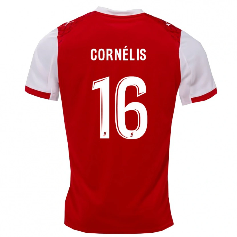 Danxen Damen Aristide Cornélis #16 Rot Weiß Heimtrikot Trikot 2025/26 T-Shirt Schweiz