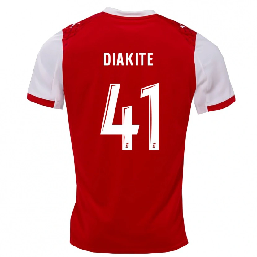 Danxen Damen Ibrahim Diakité #41 Rot Weiß Heimtrikot Trikot 2025/26 T-Shirt Schweiz