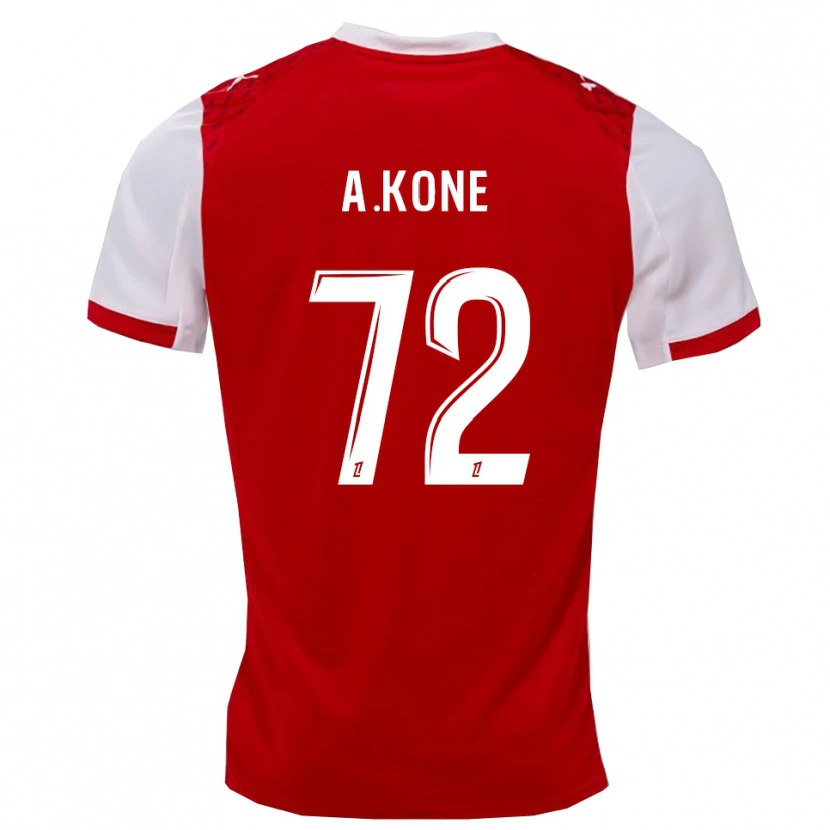 Danxen Damen Amadou Koné #72 Rot Weiß Heimtrikot Trikot 2025/26 T-Shirt Schweiz