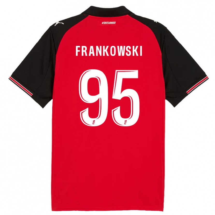 Danxen Damen Przemyslaw Frankowski #95 Rot Schwarz Heimtrikot Trikot 2025/26 T-Shirt Schweiz