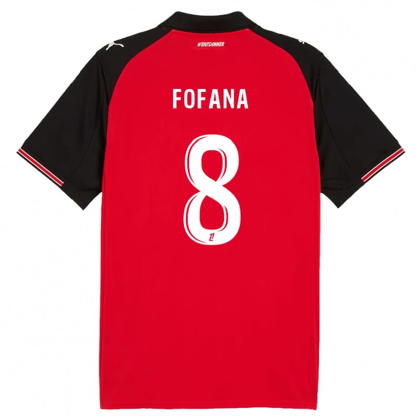 Danxen Damen Seko Fofana #8 Rot Schwarz Heimtrikot Trikot 2025/26 T-Shirt Schweiz